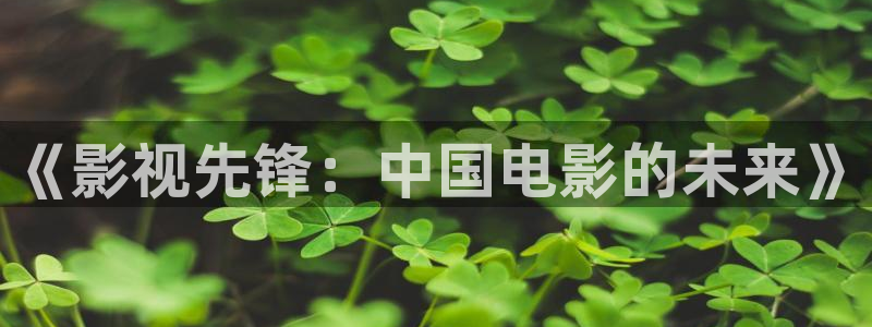 91茄子视频：《影视先锋：中国电影的未来》